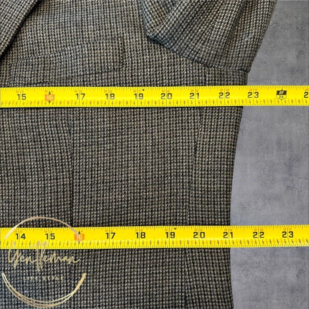 CLUB ROOM Men's Blazer Sport Coat Two-Button SuiJacket 41R Brown Wool/Cashmere